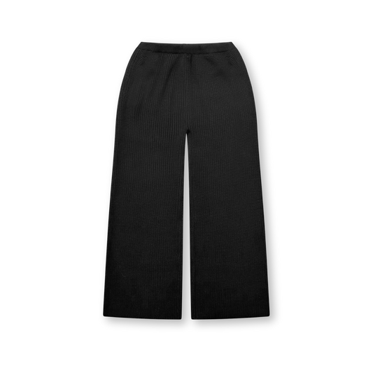 STRAIGHT CROP KNIT PANT - vwoollo