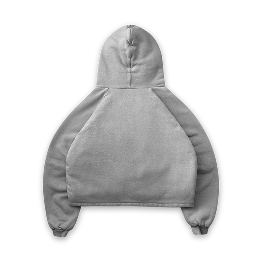 FULL ZIP COTTON HOODIE - vwoollo
