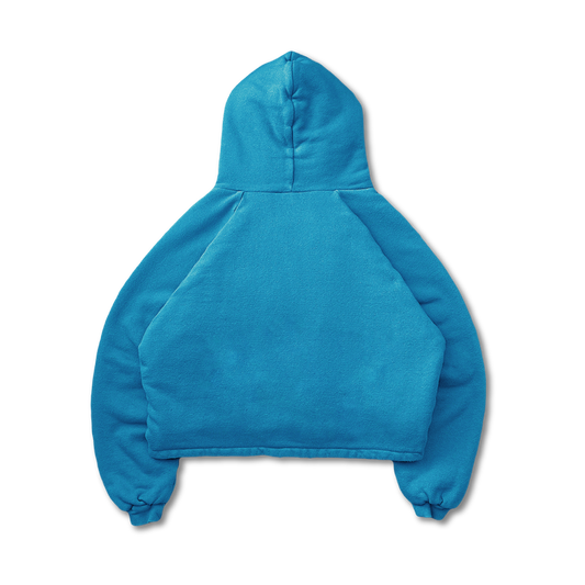 DOUBLE LAYERED PUFFY HOODIE - vwoollo