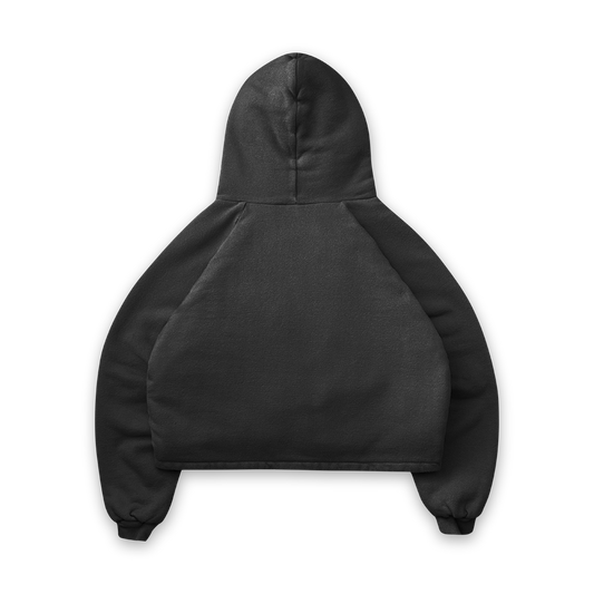 FULL ZIP COTTON HOODIE - vwoollo