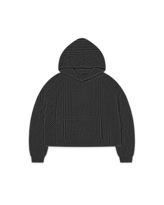 STELLAR KNIT HOODIE - vwoollo