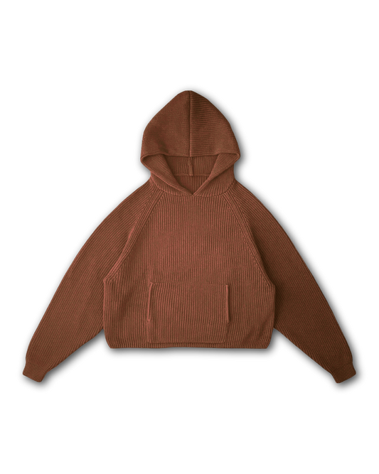 KNIT HOODIE - vwoollo