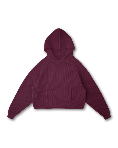 KNIT HOODIE - vwoollo