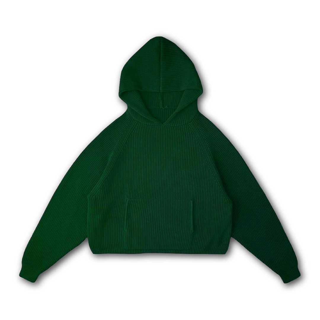 KNIT HOODIE