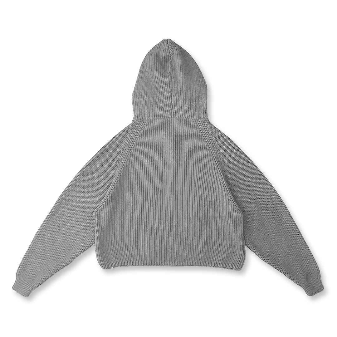 KNIT HOODIE - vwoollo