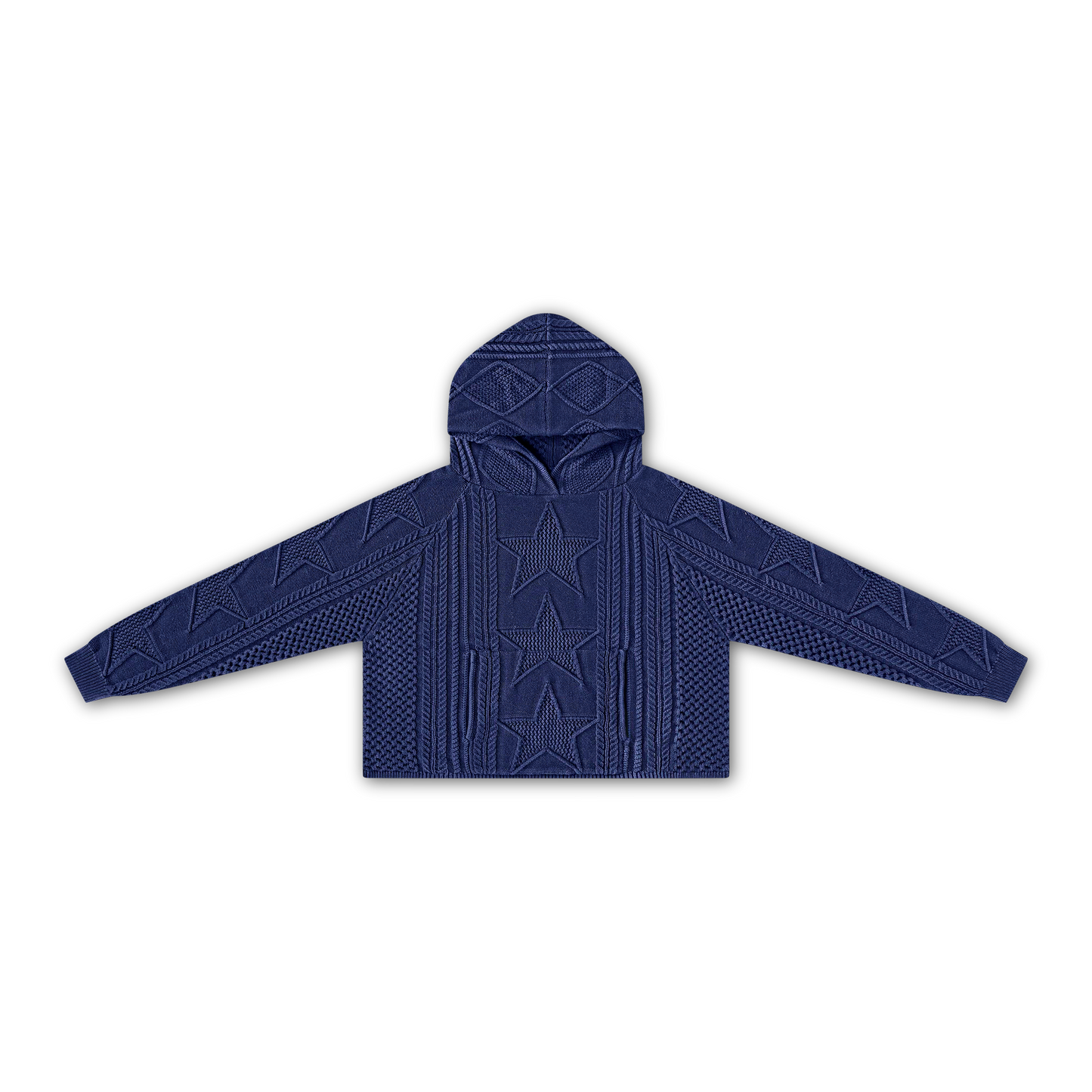 STELLAR KNIT HOODIE - vwoollo