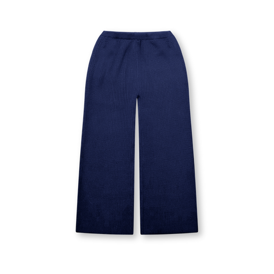 STRAIGHT CROP KNIT PANT - vwoollo