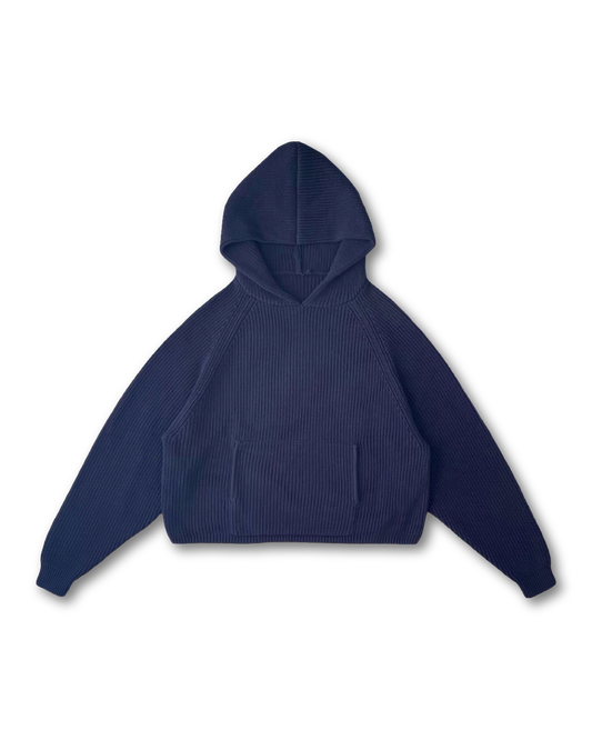 KNIT HOODIE - vwoollo