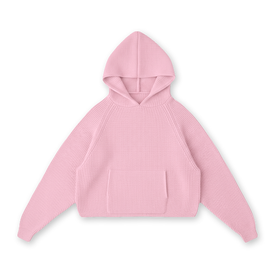 [PRE-ORDER] HEART KNIT HOODIE - vwoollo