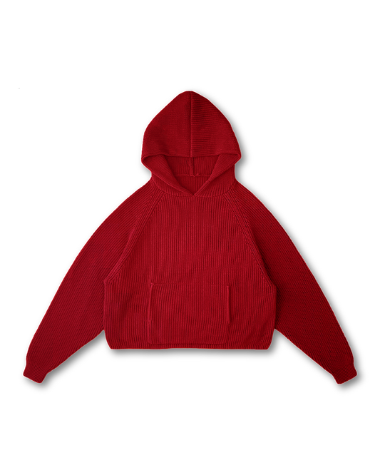 KNIT HOODIE - vwoollo