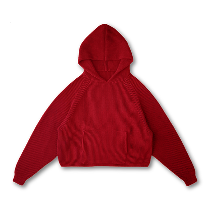 KNIT HOODIE
