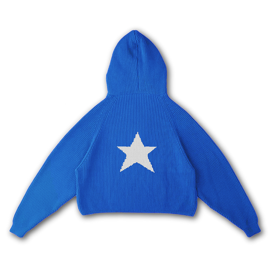 STAR KNIT HOODIE - vwoollo