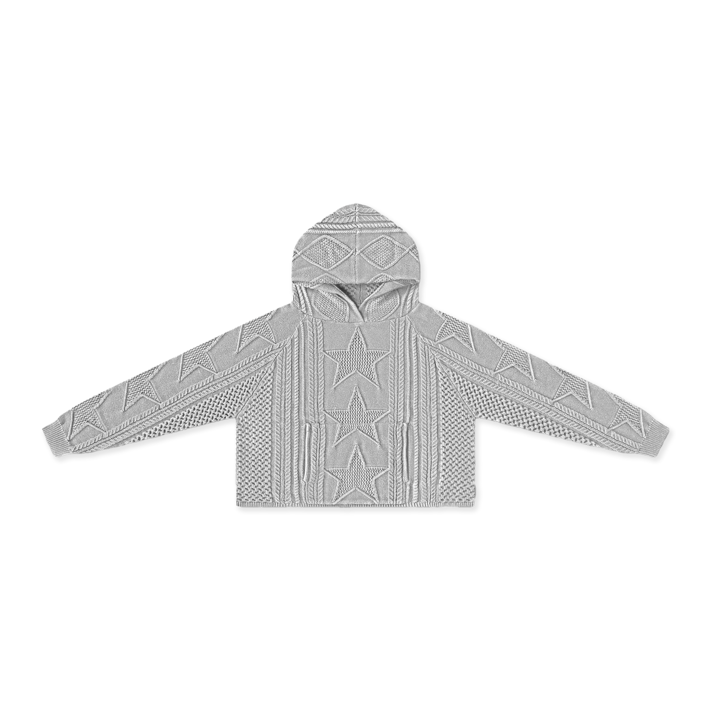 STELLAR KNIT HOODIE - vwoollo
