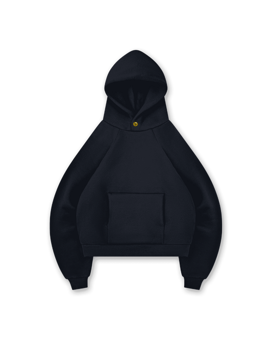 GOLD STAR BUTTON HOODIE - vwoollo