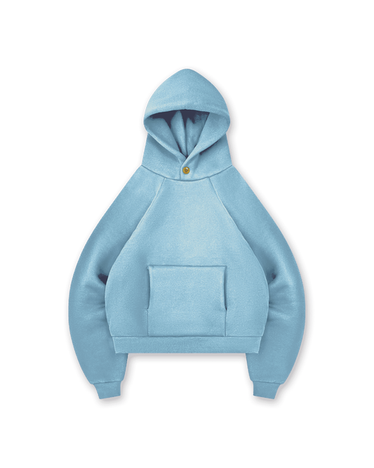 GOLD STAR BUTTON HOODIE - vwoollo