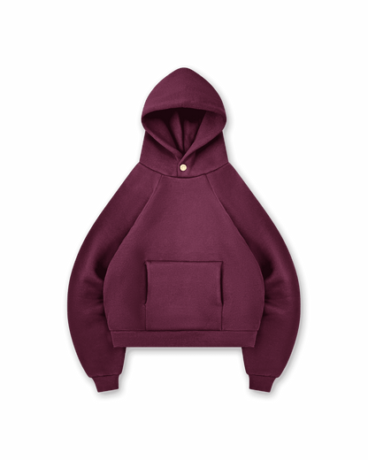 GOLD STAR BUTTON HOODIE - vwoollo