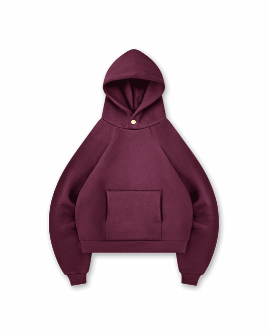 GOLD STAR BUTTON HOODIE - vwoollo