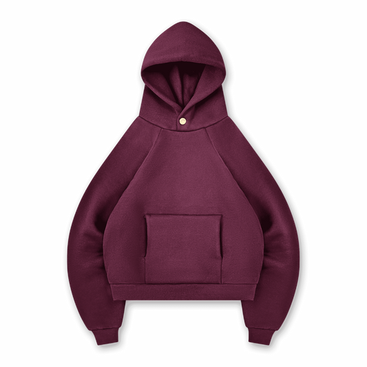 STAR BUTTON HOODIE - vwoollo